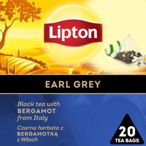 Lipton Herbata LIPTON, piramidki, czarna, Earl Grey, 20 torebek 1