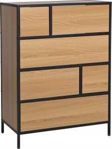 Signal Szafka GEO S dąb/czarny loftowa 7