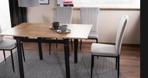 Signal Stół rozkładany GD-082 80x80 (131) dąb/czarny 11