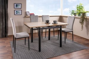 Signal Stół rozkładany GD-082 80x80 (131) dąb/czarny 4