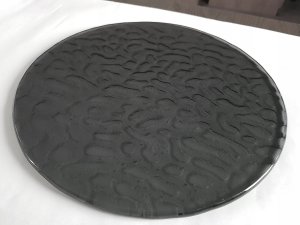 Signal Stół SALVADORE MELTED GLASS czarny/czarny mat (160-240)x90 12