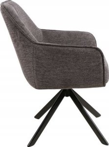 Signal Krzesło obrotowe do salonu NOTTI Brego ciemno szare Signal 3