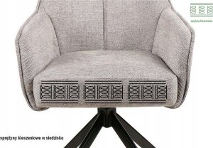 Signal Krzesło obrotowe do salonu NOTTI Brego ciemno szare Signal 5