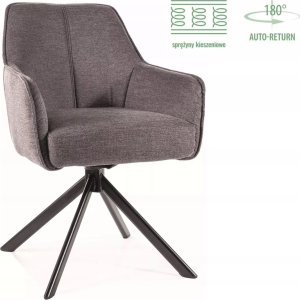 Signal Krzesło obrotowe do salonu NOTTI Brego ciemno szare Signal 10