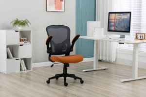 Krzesło biurowe Signal Fotel biurowy obrotowy Q-333 pomarańczowo szary 8