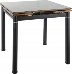 Signal STÓŁ GD082 ORZECH VINTAGE/CZARNY MAT 80(131)x80 5