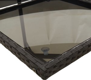 vidaXL vidaXL 11-cz. zestaw mebli do ogrodu, z poduszkami, czarny rattan PE 8