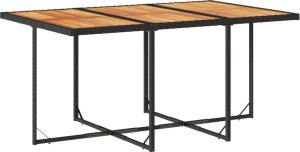 vidaXL vidaXL 11-cz. zestaw mebli do ogrodu, z poduszkami, czarny rattan PE 4