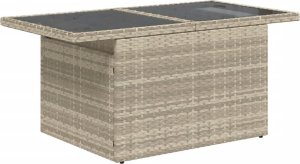 vidaXL vidaXL 11-cz. zestaw mebli ogrodowych z poduszkami, szary rattan PE 3