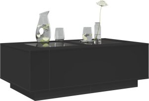 vidaXL vidaXL Stolik kawowy z LED Infinity, czarny, 116x69x40 cm 5