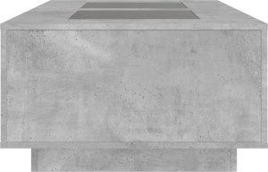 vidaXL vidaXL Stolik kawowy z LED Infinity, szarość betonu, 116x69x40 cm 7