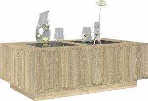 vidaXL vidaXL Stolik kawowy z LED Infinity, dąb sonoma, 116x69x40 cm 5