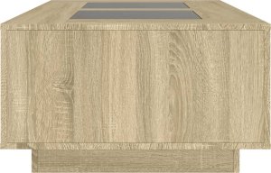 vidaXL vidaXL Stolik kawowy z LED Infinity, dąb sonoma, 116x69x40 cm 7