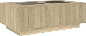 vidaXL vidaXL Stolik kawowy z LED Infinity, dąb sonoma, 116x69x40 cm 8