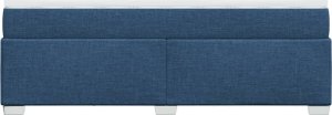 vidaXL Łóżko kontynentalne z materacem, niebieskie, tkanina 140x190 cm 8