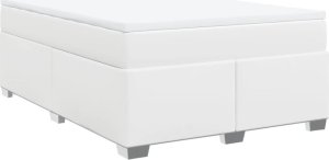 vidaXL Łóżko kontynentalne z materacem białe 140x190 cm 2