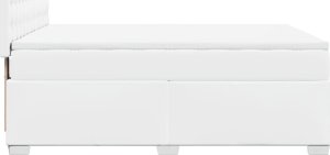 vidaXL Łóżko kontynentalne z materacem białe 140x190 cm 5