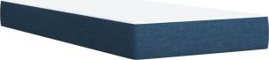 vidaXL Łóżko kontynentalne z materacem, niebieskie, tkanina, 80x200 cm 6