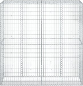 vidaXL vidaXL Kosz gabionowy z pokrywą, 200x50x200 cm, galwanizowane żelazo 3