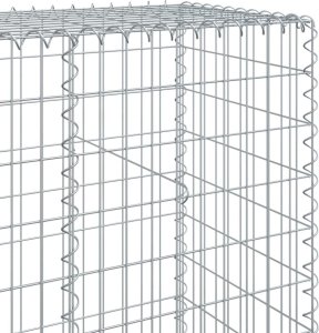 vidaXL vidaXL Kosz gabionowy z pokrywą, 200x50x200 cm, galwanizowane żelazo 6