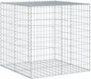 vidaXL vidaXL Kosz gabionowy z pokrywą, 100x100x100 cm, galwanizowane żelazo 2