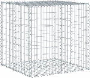 vidaXL vidaXL Kosz gabionowy z pokrywą, 100x100x100 cm, galwanizowane żelazo 5