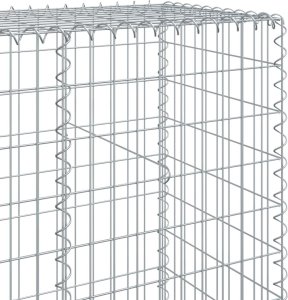 vidaXL Kosz gabionowy z pokrywą, 300x50x200 cm, galwanizowane żelazo 6