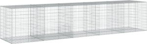 vidaXL Kosz gabionowy z pokrywą, 500x100x100 cm, galwanizowane żelazo 2