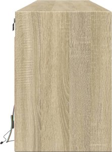 vidaXL vidaXL Ścienna szafka pod TV, z LED, dąb sonoma, 180x31x45 cm 7