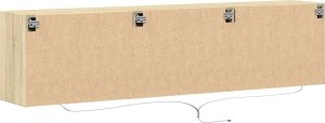 vidaXL vidaXL Ścienna szafka pod TV, z LED, dąb sonoma, 180x31x45 cm 8