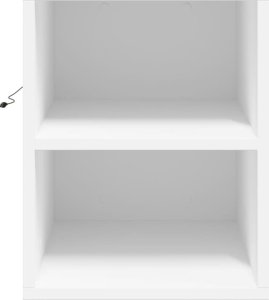 vidaXL vidaXL Ścienna szafka pod TV, z LED, biała, 180x31x39,5 cm 7