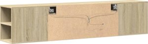 vidaXL vidaXL Ścienna szafka pod TV, z LED, dąb sonoma, 180x31x39,5 cm 8