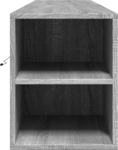 vidaXL vidaXL Ścienna szafka pod TV, z LED, szary dąb sonoma, 180x31x39,5 cm 7