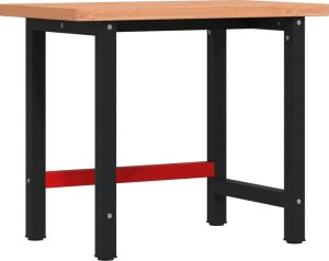vidaXL vidaXL Stolik roboczy, 100x60x83 cm, prostokątny, lite drewno bukowe 2