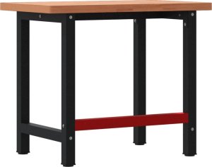 vidaXL vidaXL Stolik roboczy, 100x60x83 cm, prostokątny, lite drewno bukowe 7