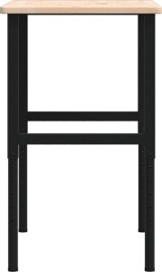 vidaXL vidaXL Stolik roboczy, 100x60x(71,5-98) cm, prostokątny, drewno dębowe 6