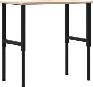 vidaXL vidaXL Stolik roboczy, 100x60x(71,5-98) cm, prostokątny, drewno dębowe 7