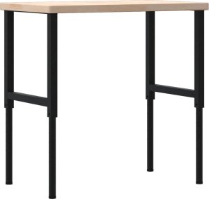 vidaXL vidaXL Stolik roboczy, 100x60x(73-99,5) cm, prostokątny, drewno dębowe 7