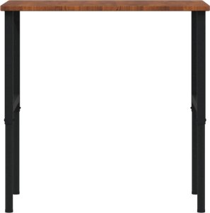 vidaXL vidaXL Stolik roboczy, ciemny brąz, 100x60x(71,5-98) cm, drewno dębowe 4