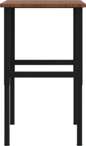 vidaXL vidaXL Stolik roboczy, ciemny brąz, 100x60x(71,5-98) cm, drewno dębowe 6