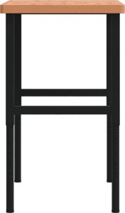 vidaXL vidaXL Stolik roboczy, 100x60x(73-99,5) cm, prostokątny, drewno bukowe 6