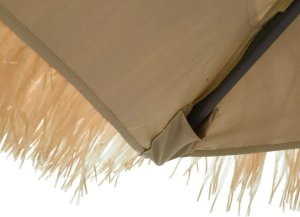 vidaXL vidaXL Parasol ogrodowy na stalowym słupku, brązowy, 324x324x247 cm 9