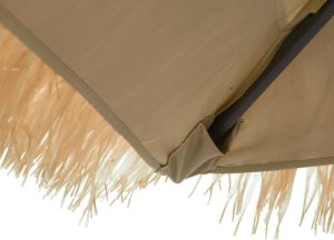 vidaXL vidaXL Parasol ogrodowy z LED, stalowy słupek, brązowy, 288x288x225 cm 9