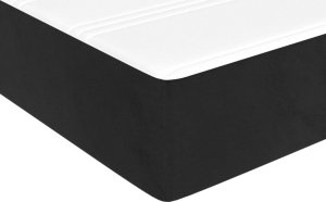 vidaXL vidaXL Materac kieszeniowy, czarny, 90x210x20 cm, aksamit 5