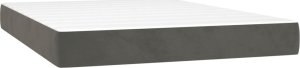 vidaXL vidaXL Materac kieszeniowy, ciemnoszary, 120x210x20 cm, aksamit 2