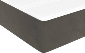vidaXL vidaXL Materac kieszeniowy, ciemnoszary, 120x210x20 cm, aksamit 5