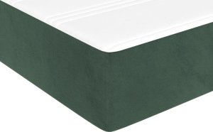 vidaXL vidaXL Materac kieszeniowy, ciemnozielony, 120x210x20 cm, aksamit 5