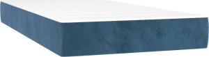 vidaXL vidaXL Materac kieszeniowy, ciemnoniebieski, 80x220x20 cm, aksamit 2