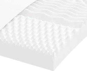 vidaXL vidaXL Materac piankowy, biały 200x210 cm, 7-strefowy, twardość 20 ILD 6
