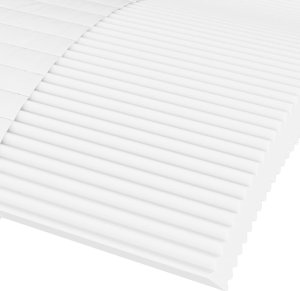 vidaXL vidaXL Materac piankowy, biały, 100x220 cm, twardość H2/H3 6